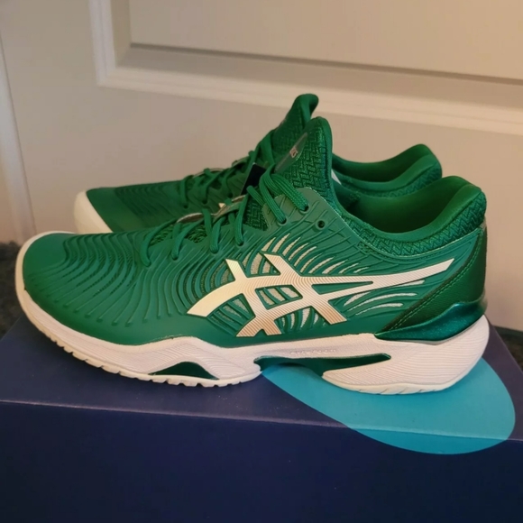 NIB ASICS COURT FF NOVAK DJOKOVIC MENS TENNIS SHOE US 6.5 (KALE/WHITE) - Picture 4 of 9